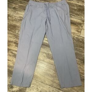 Charleston Threads Pants Mens 36x32 (30) Blue Chino Stretch Waist Drawstring
